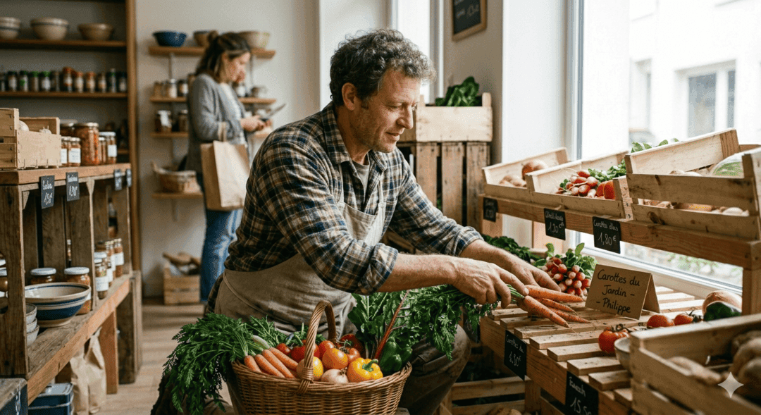 Panier de produits frais et locaux